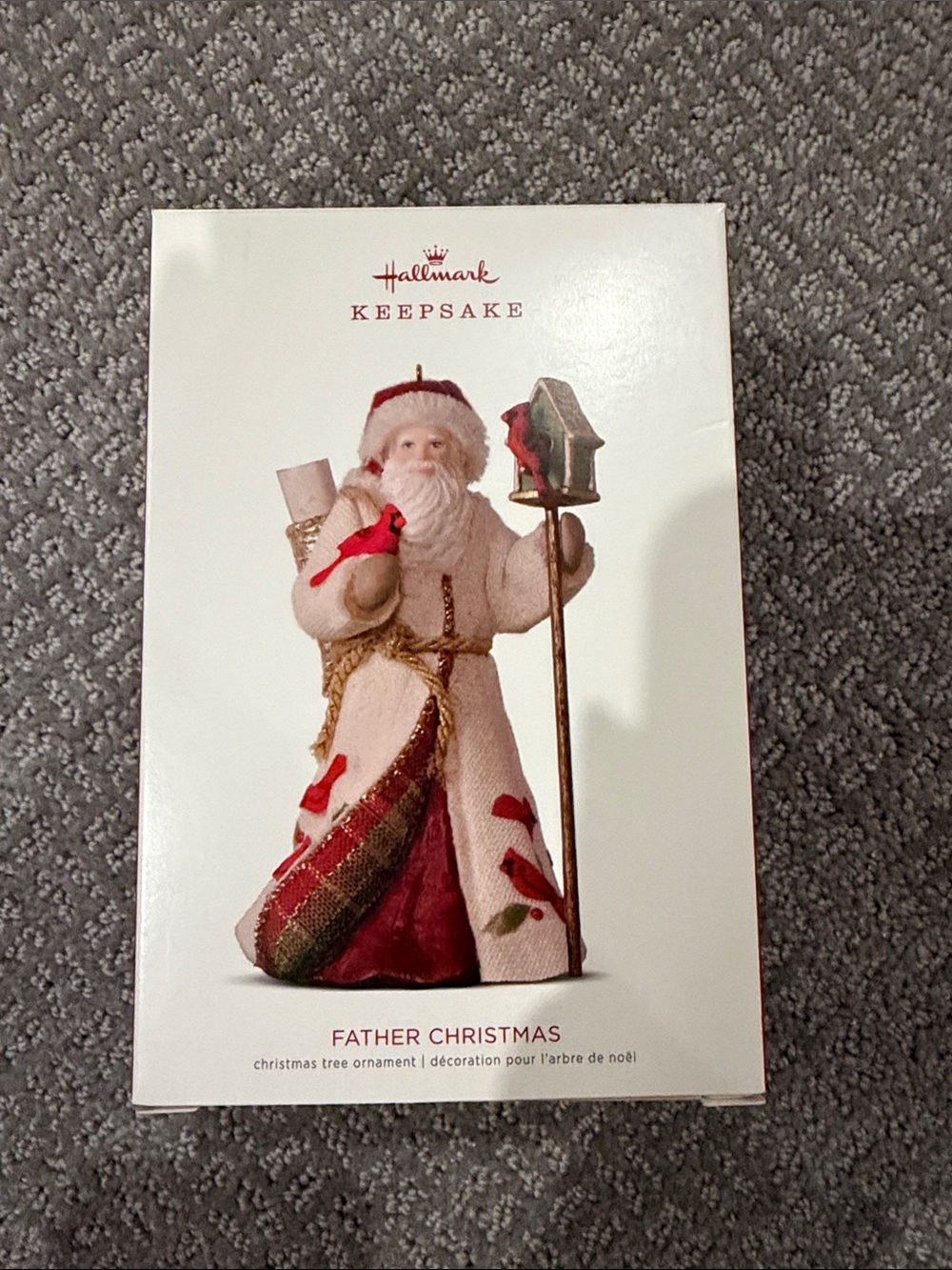 Hallmark Father Christmas Ornament - White, Red, Gold